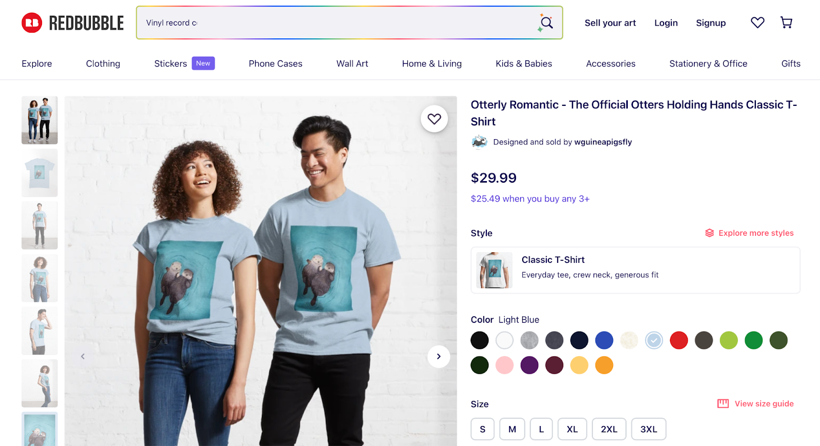 redbubble sell your own merch screenshot