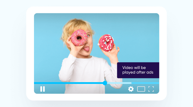 screenshot of video ad