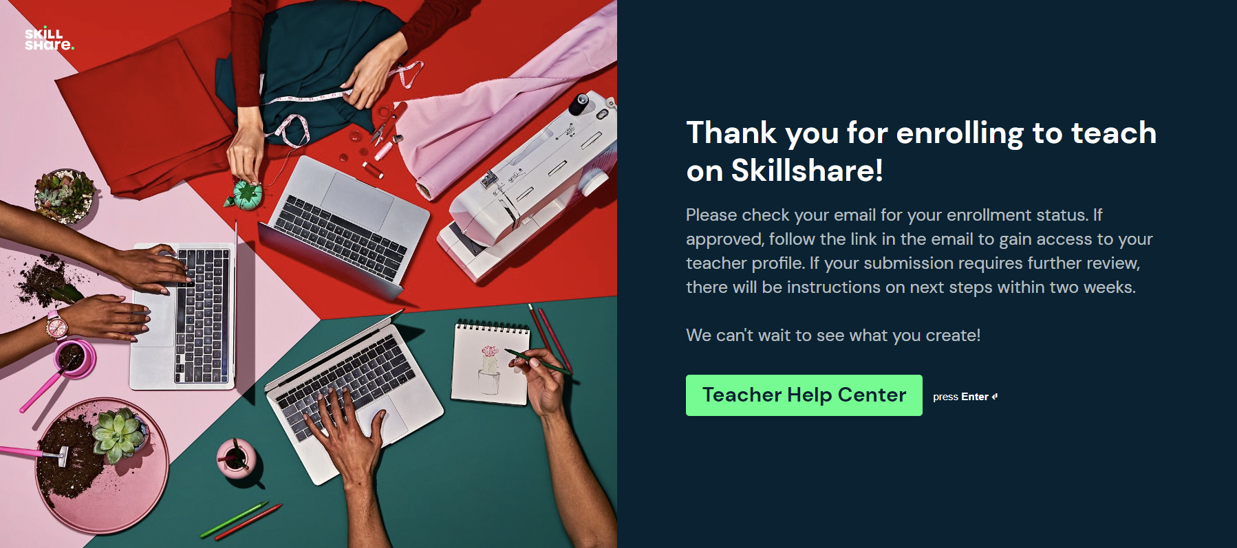 skillshare enrollment