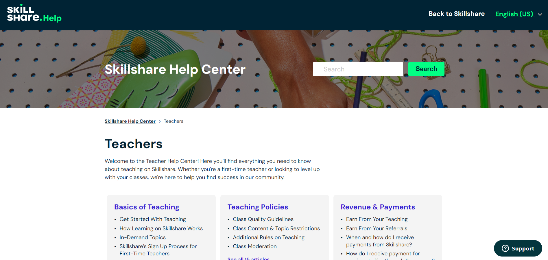 skillshare help center