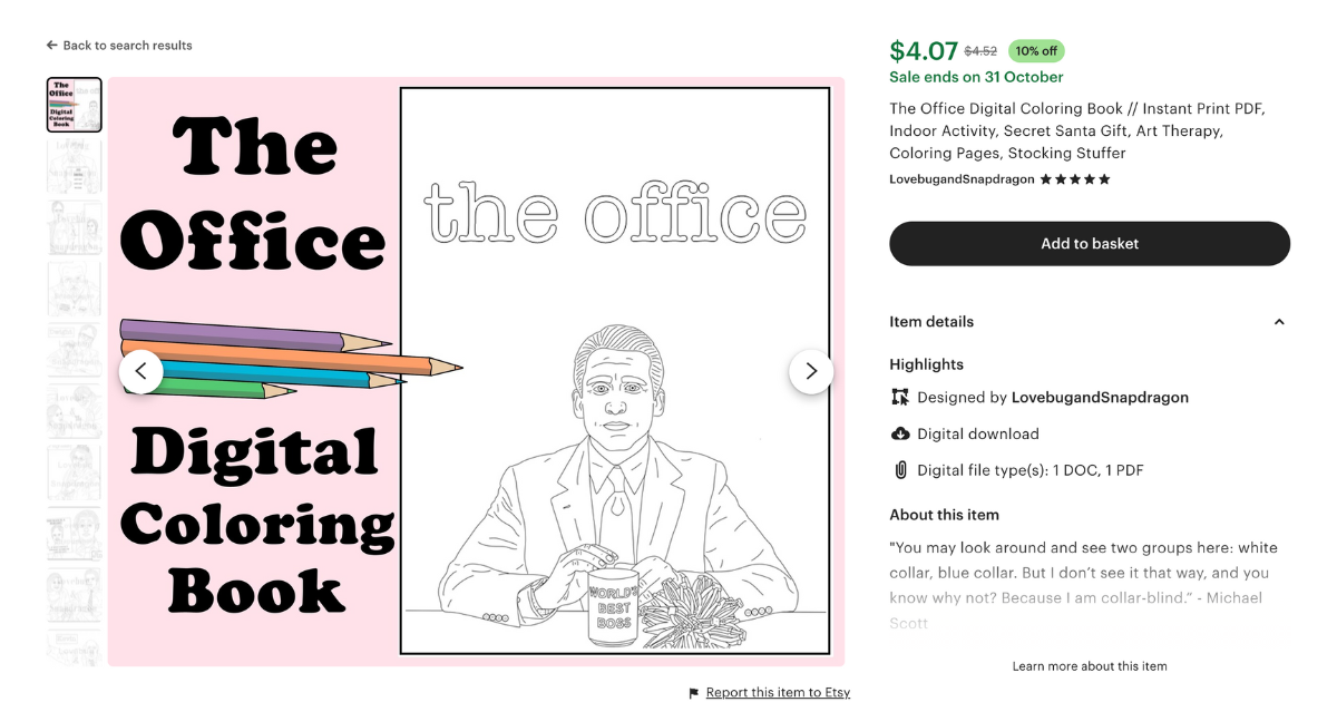 the office coloring