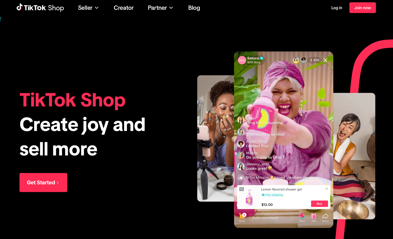 tiktok shop dashboard screenshot