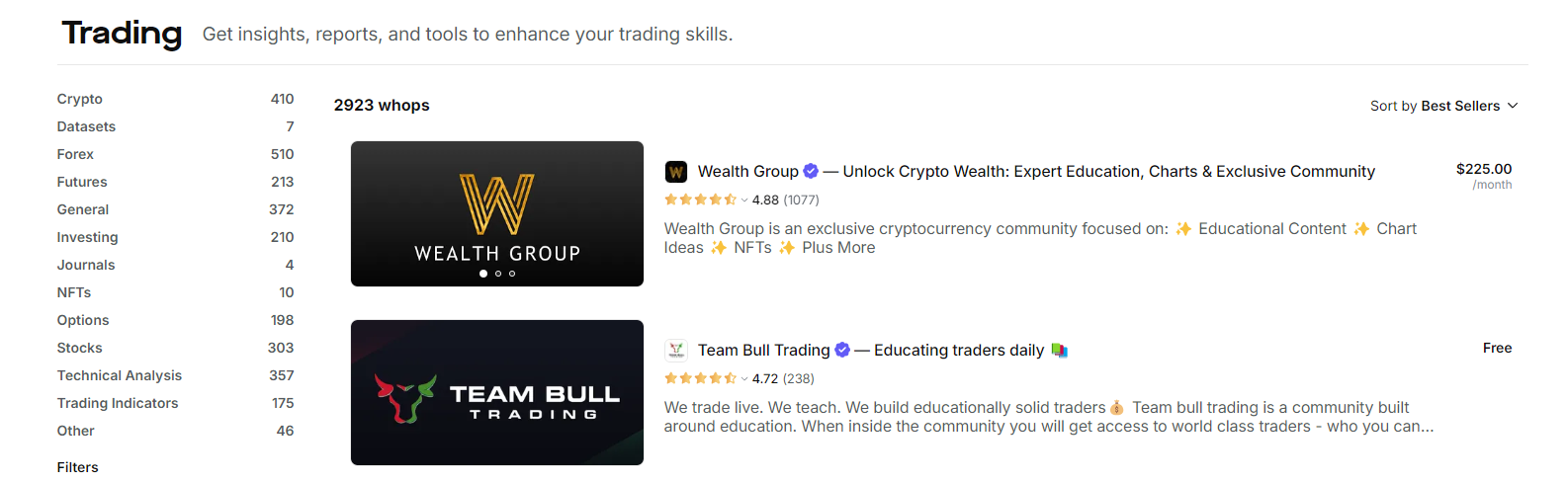 whop trading category screenshot