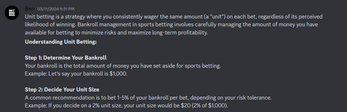 Advanced guides and betting algorithms