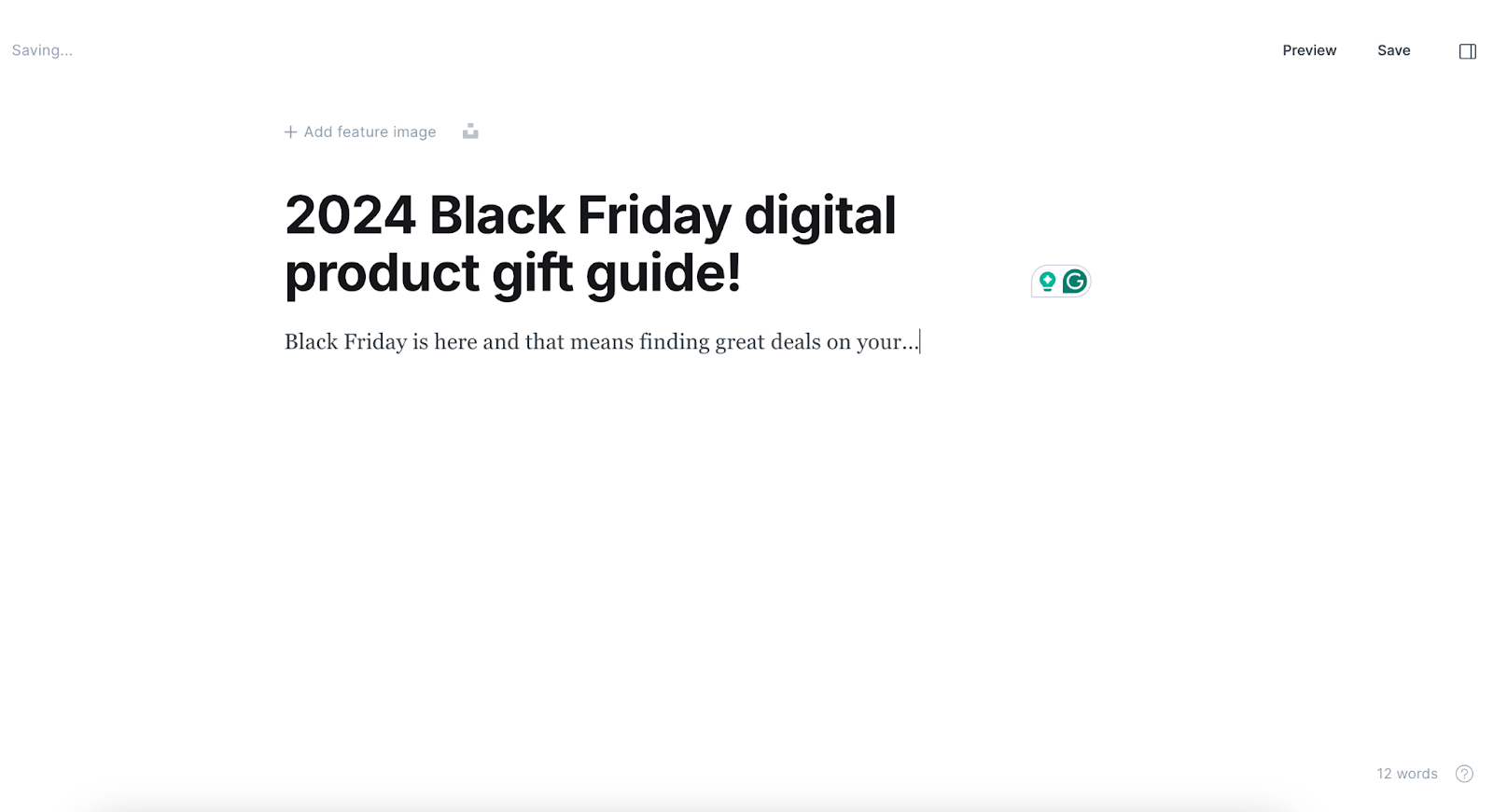 Create a gift guide