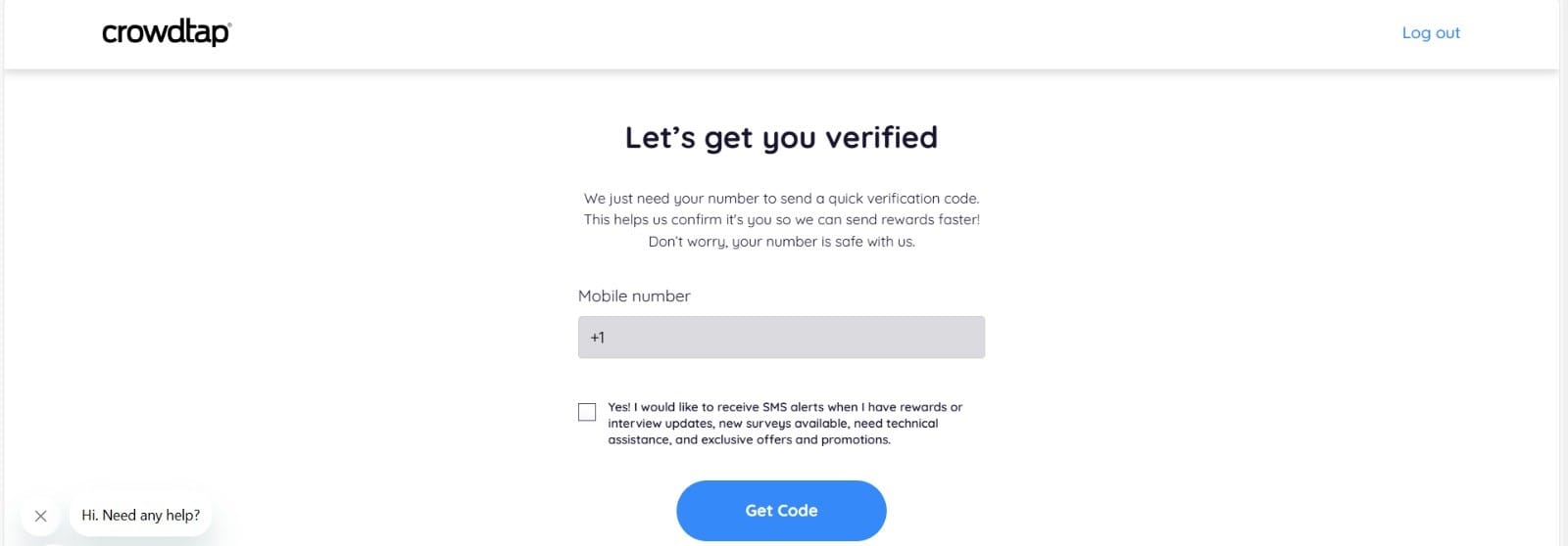 Crowdtap verification