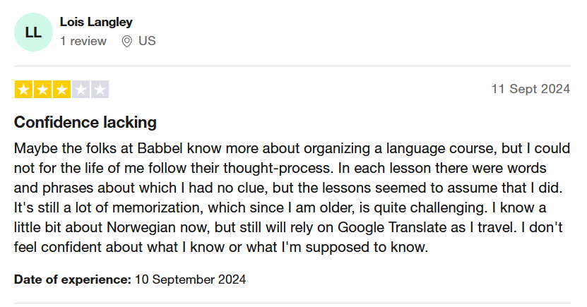 Babbel review