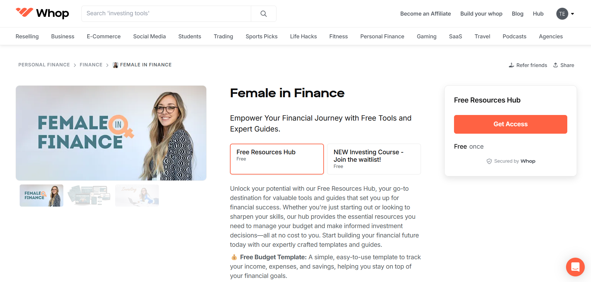 Female in Finance