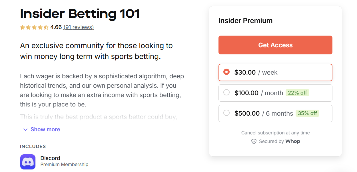 Insider Betting Pricing