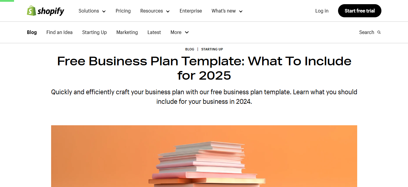 Shopify_free_business_plan_template