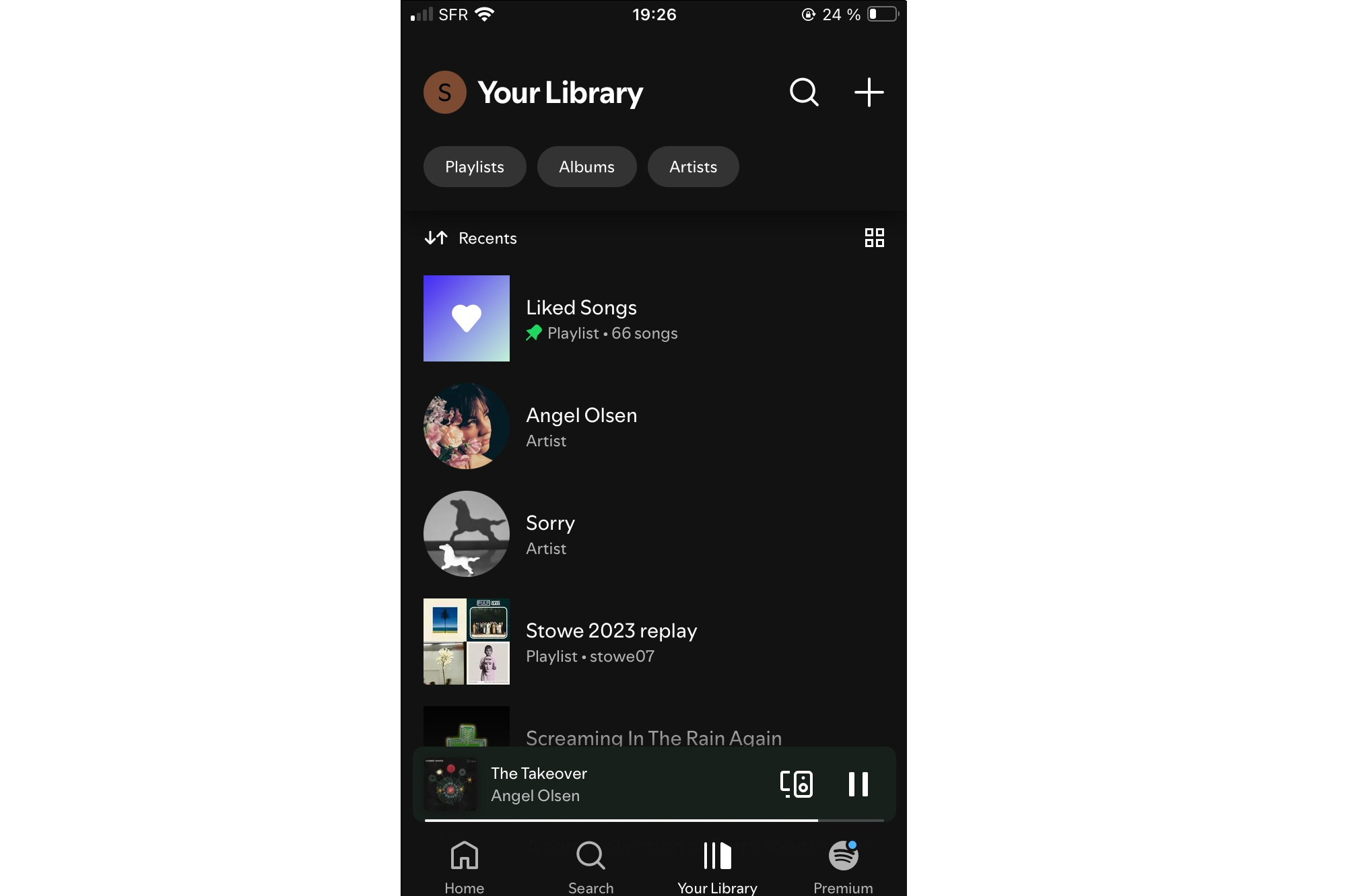 Spotify mobile screenshot