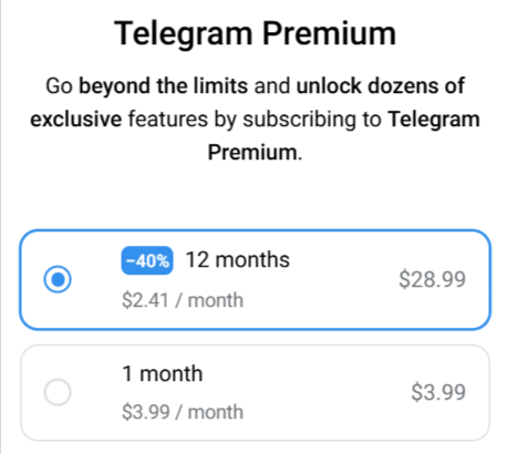 Telegram Premium