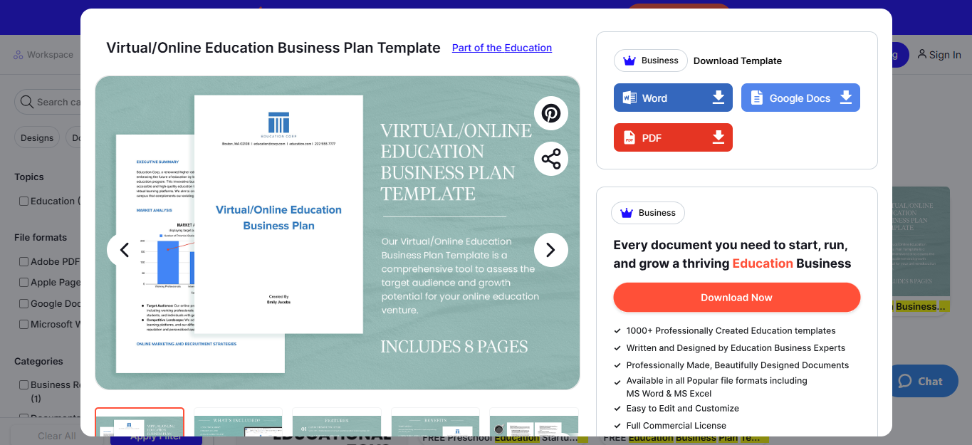 Template.net_Virtual_Online_Education_Business_Plan_Template