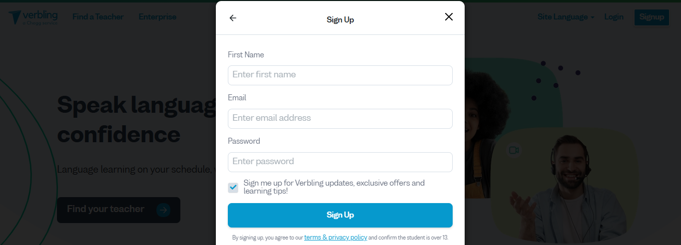 Verbling_signup_with_email_page