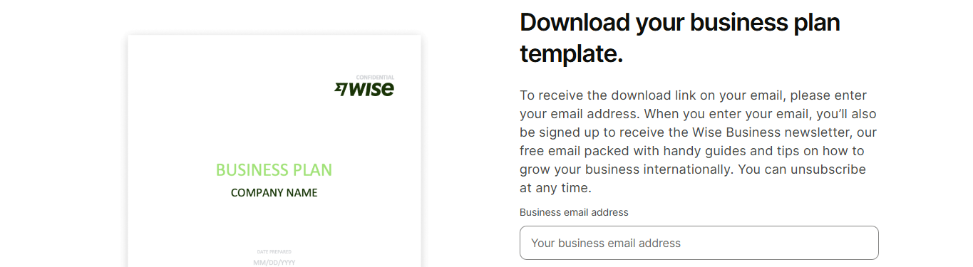 Wise_Download_your_business_plan_template