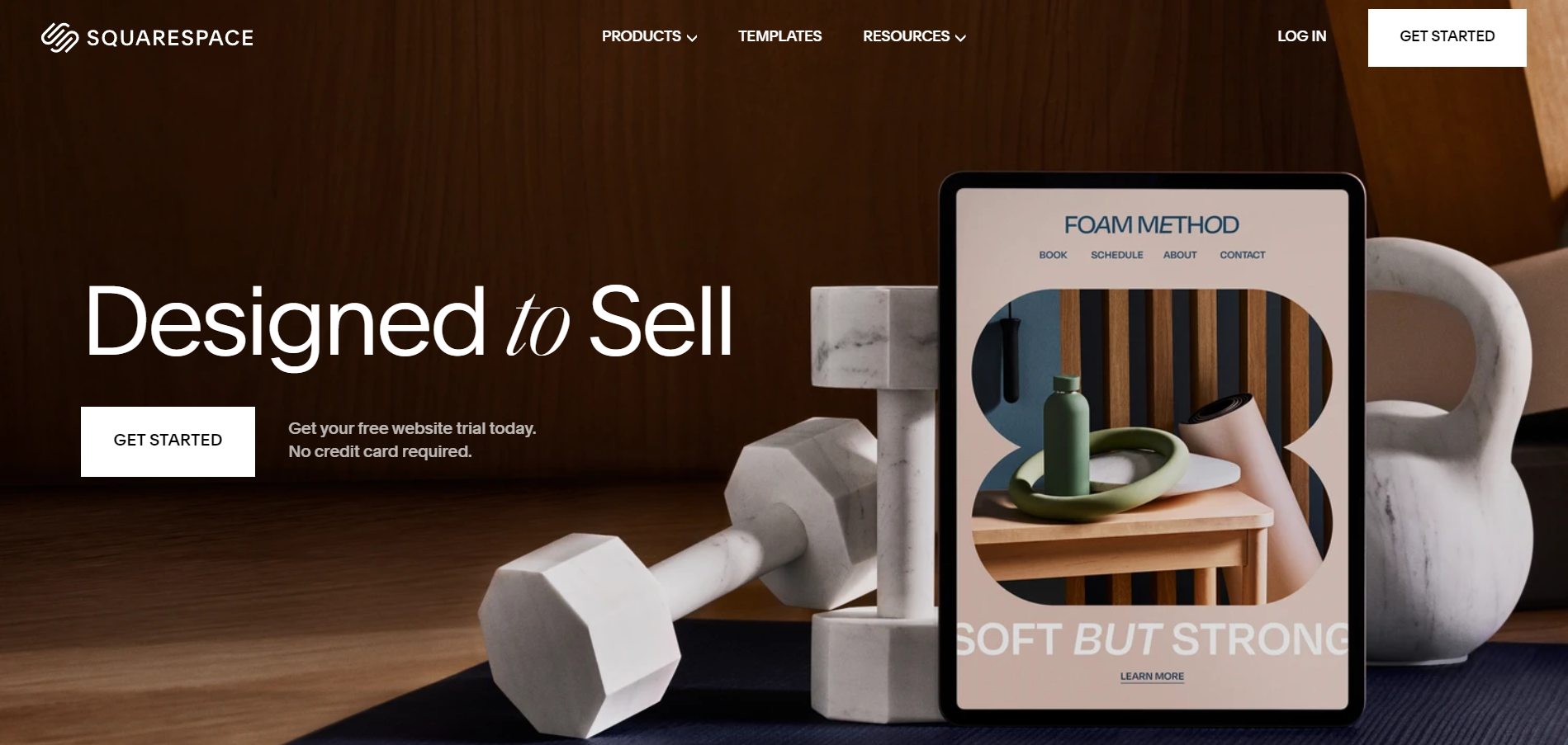 squarespace homepage