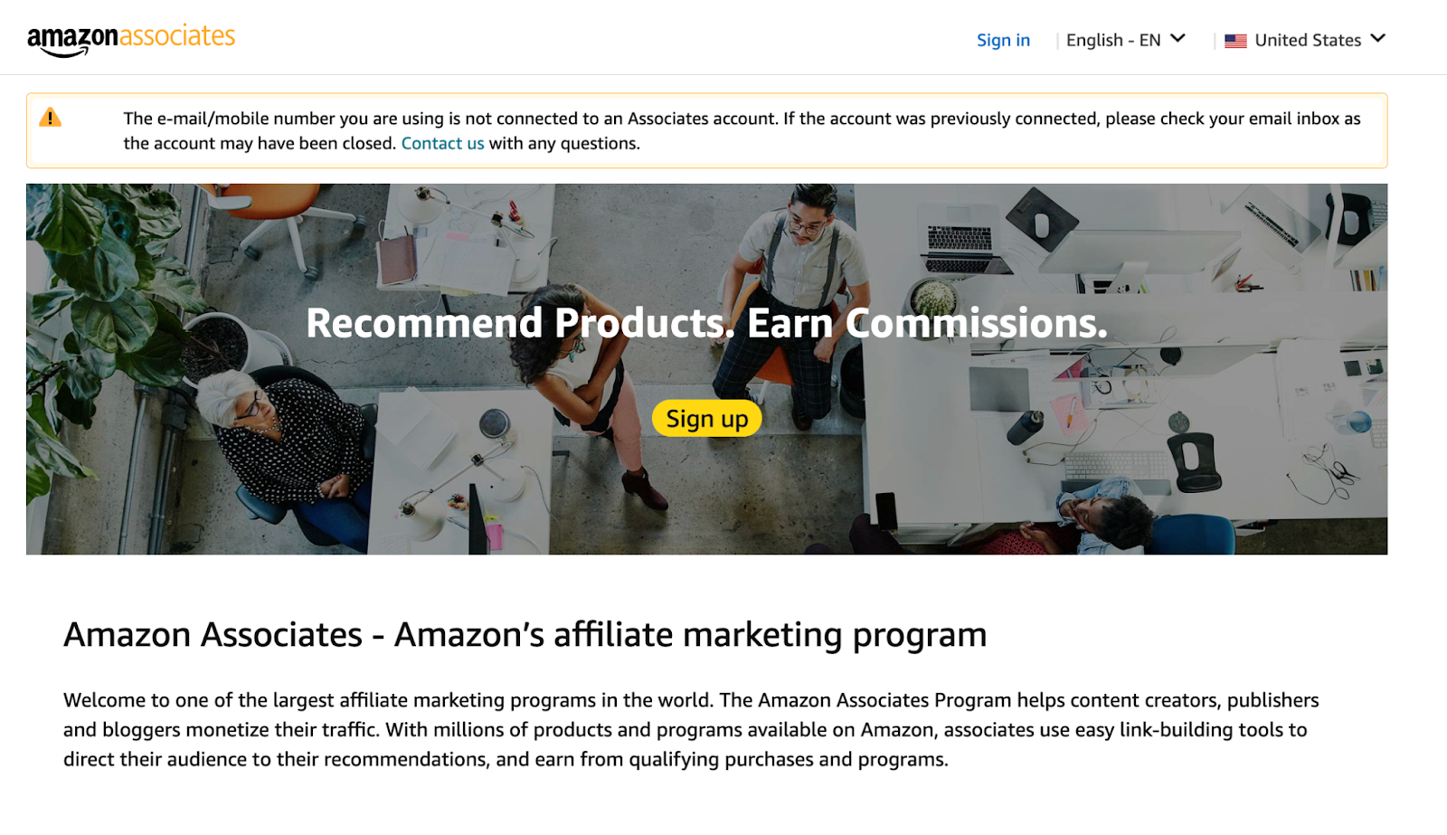 amazon affiliates program