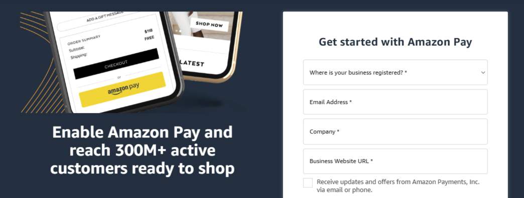 apply for amazon pay account 