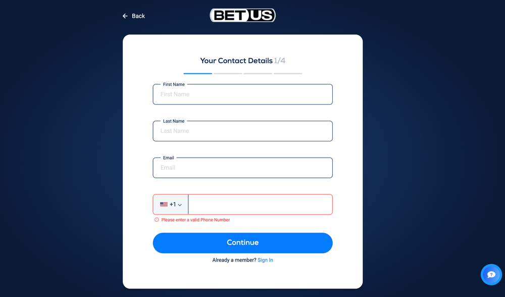 betus registration