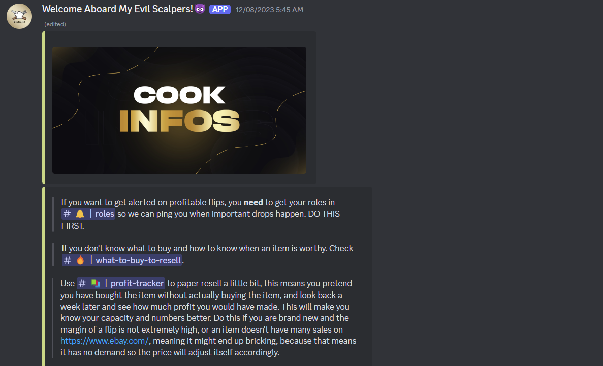 cook infos discord