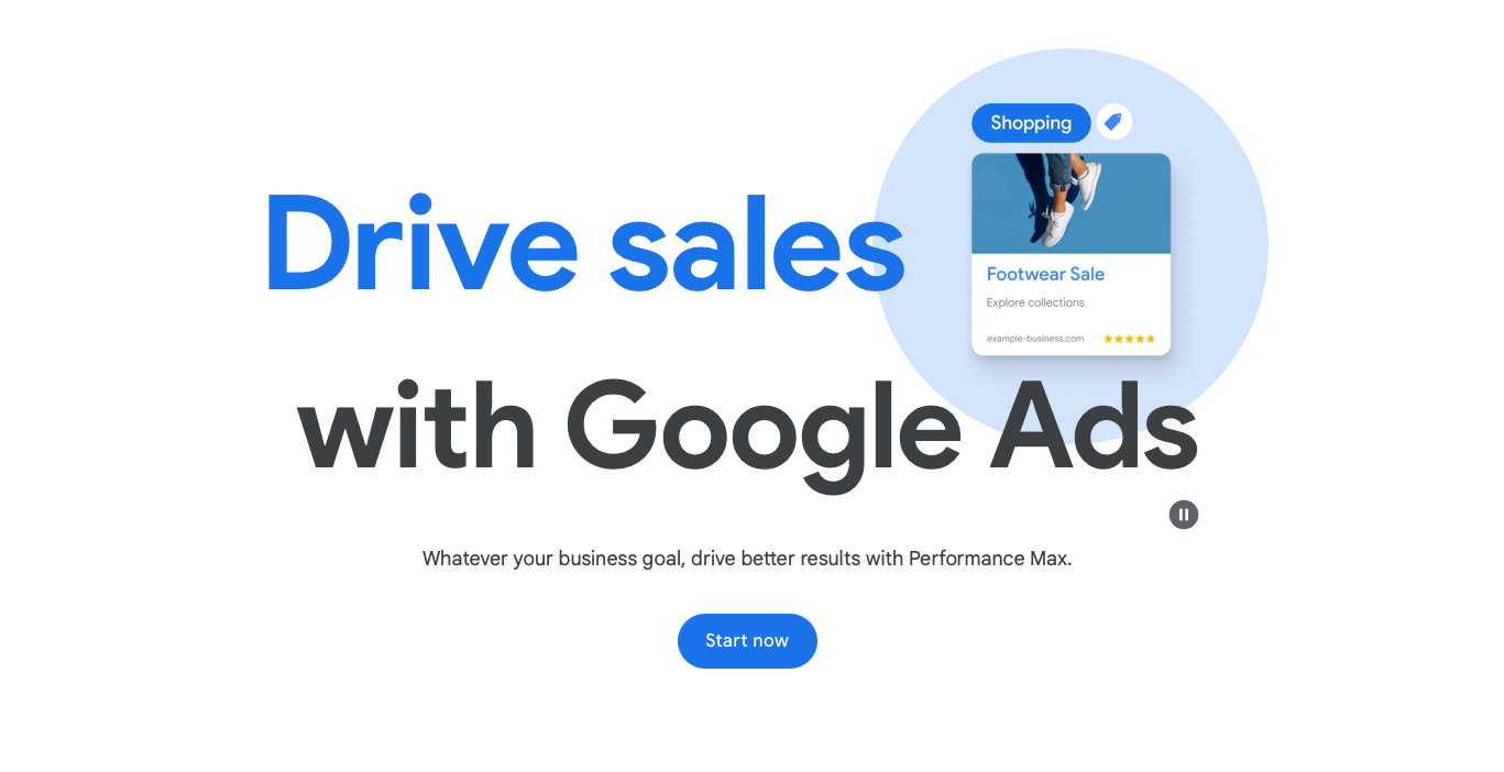 drive sales with google ads screenshot