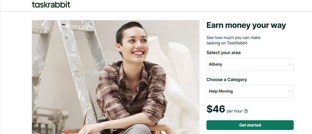 earning money on taskrabbit screenshot