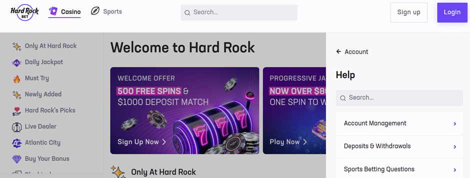 hard rock bet customer care