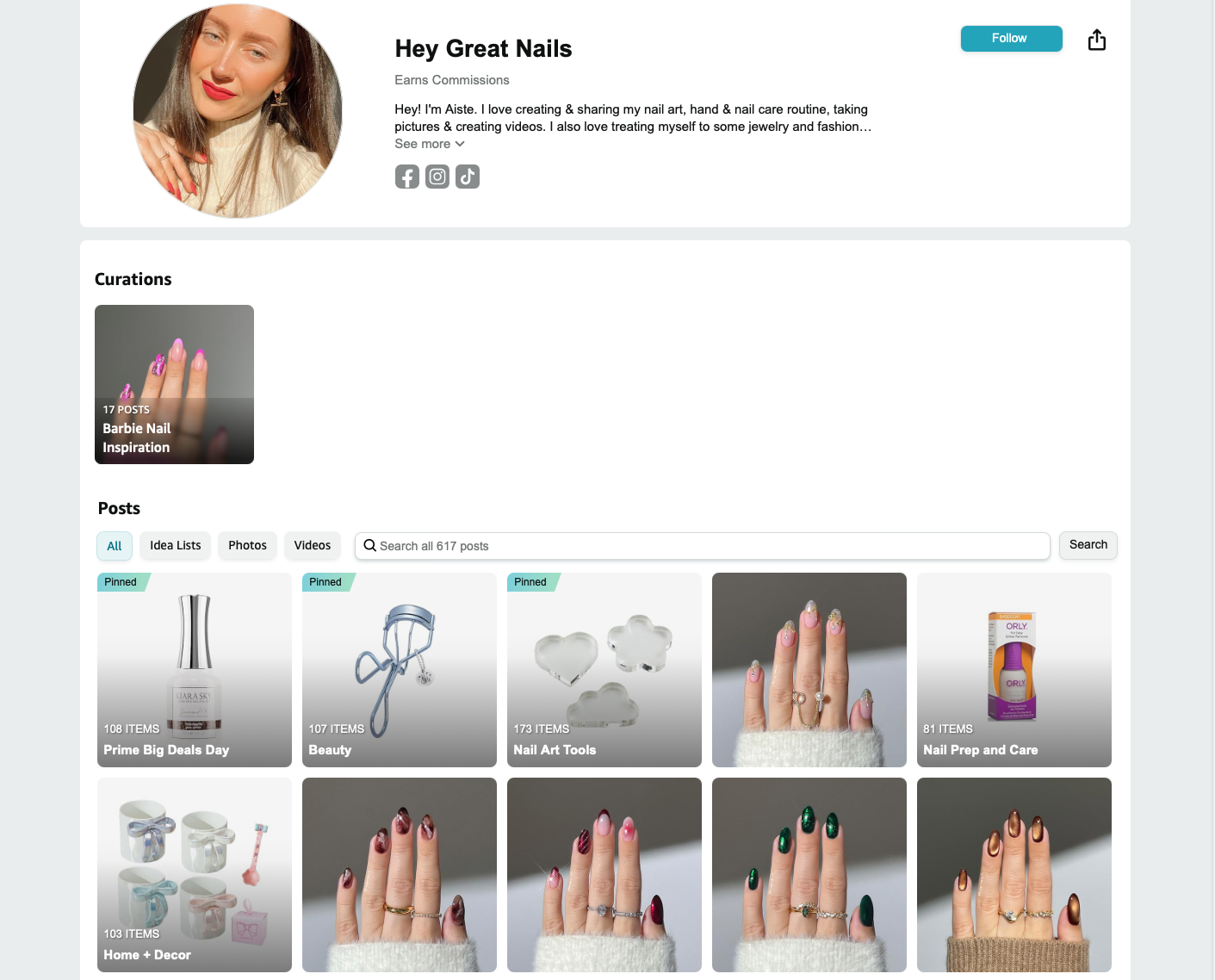 hey great nails affiliate marketing screenshot