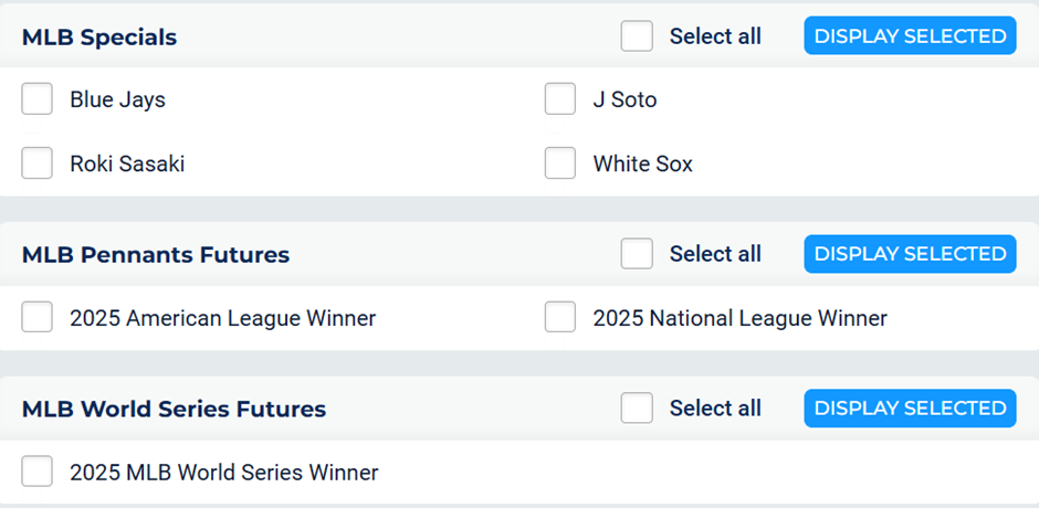 mlb markets screenshot