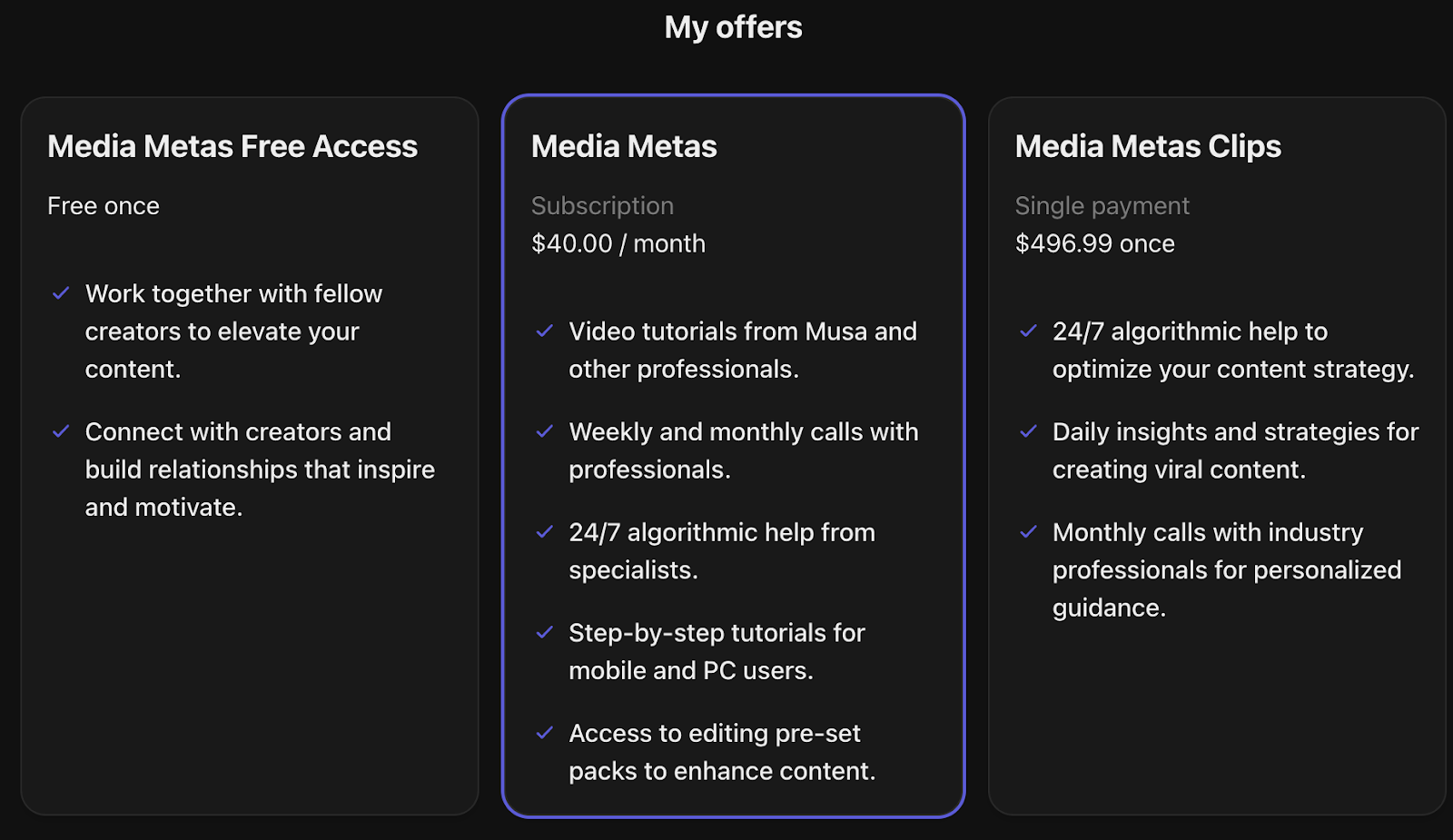 tiered pricing model