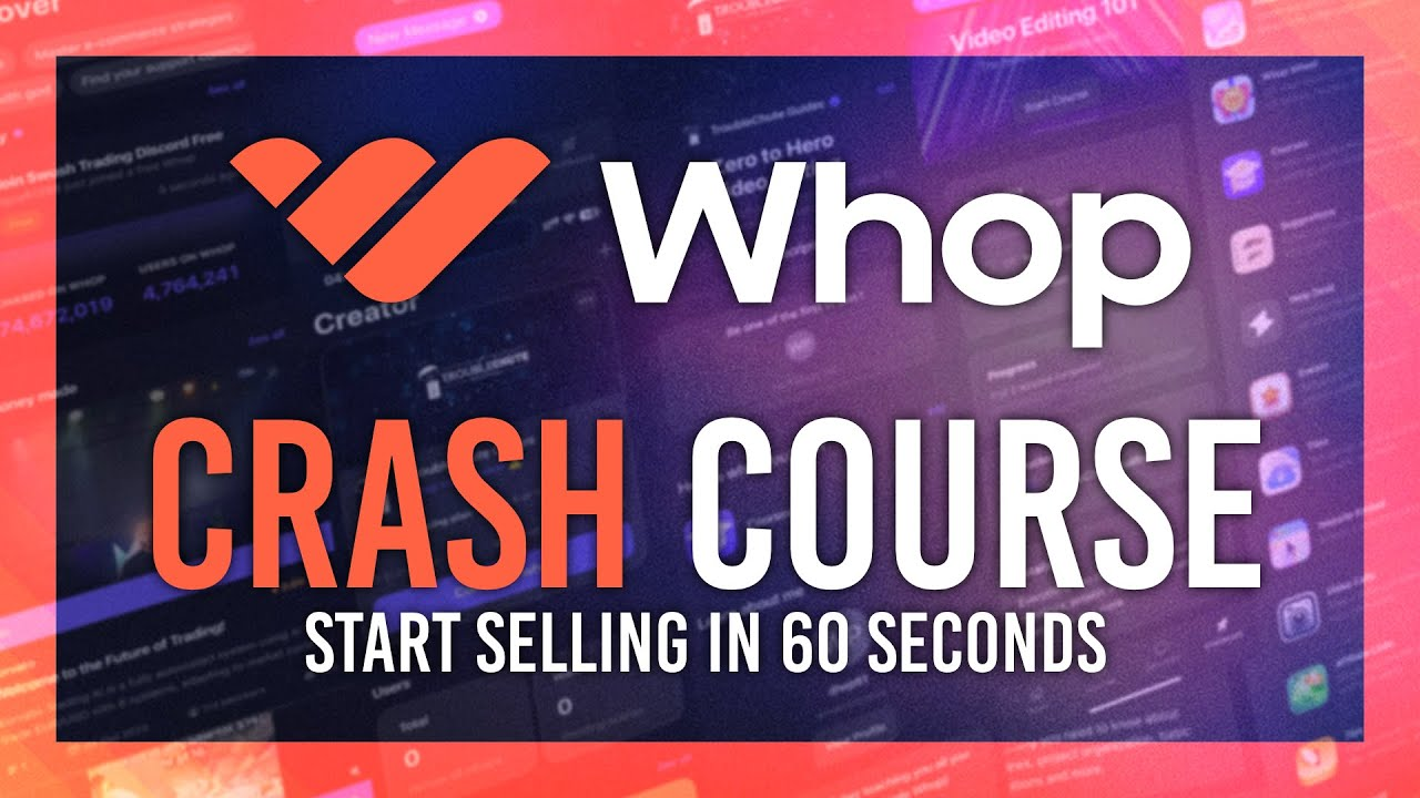 whop crash course selling in 60 seconds