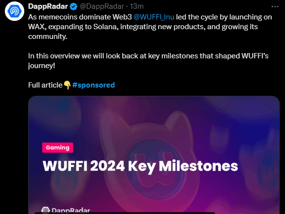 DappRadar x WUFFI