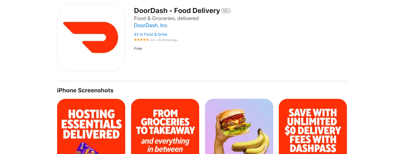 DoorDash app