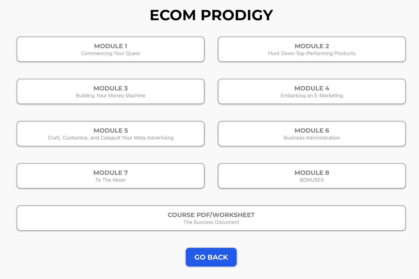 Ecom Prodigy