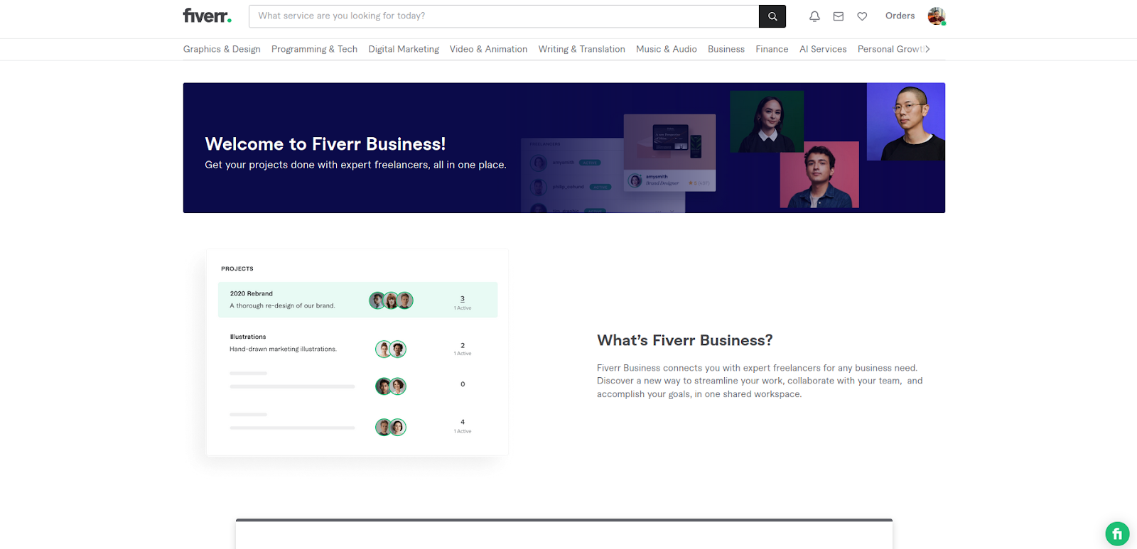 Fiverr business