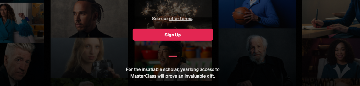 masterclass sign up