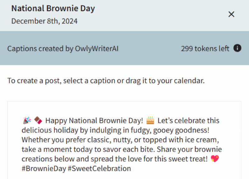 National Brownie Day