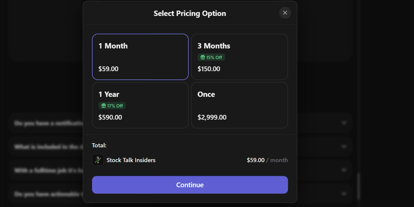 Pricing