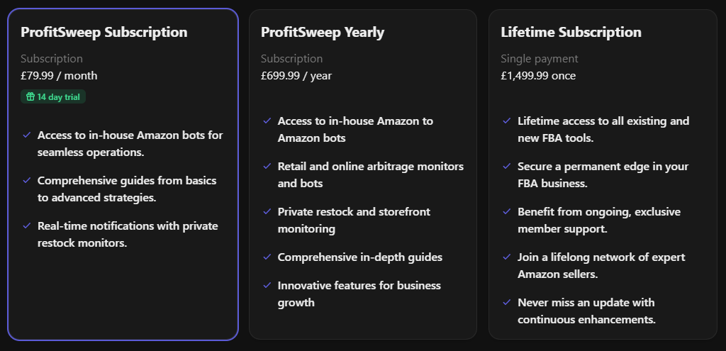 ProfitSweep membership