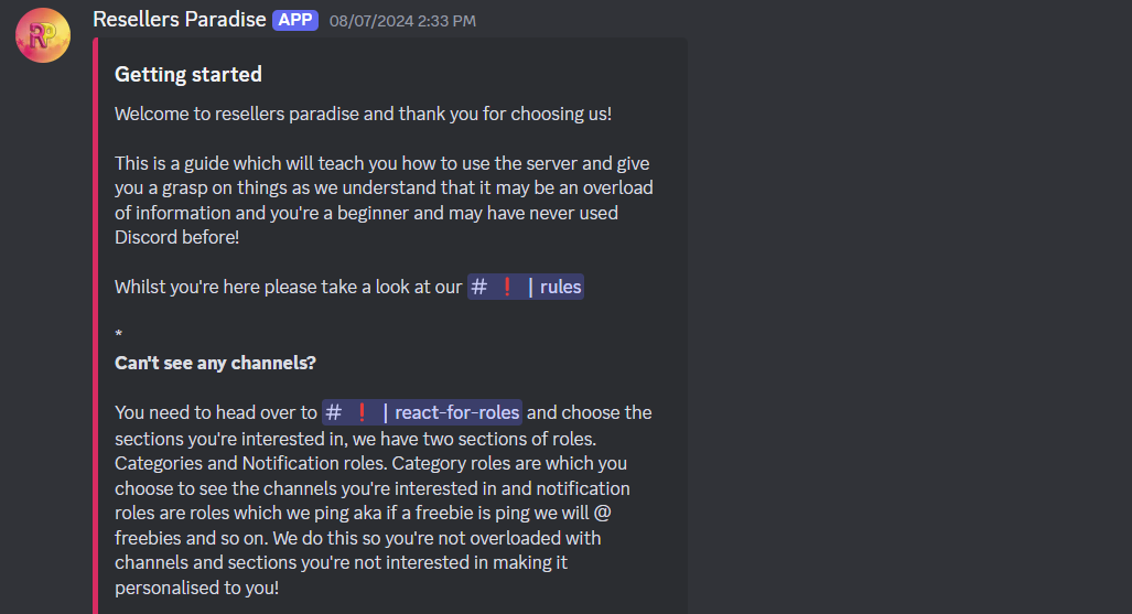 resellers paradise discord