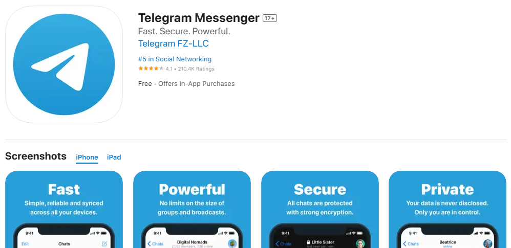 Telegram messenger