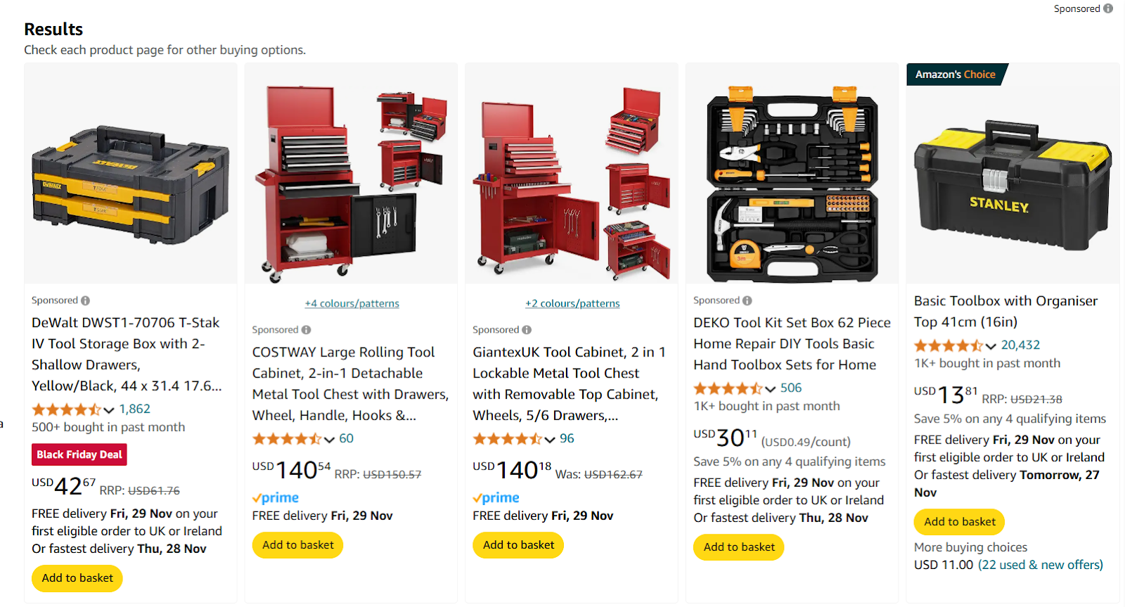 amazon toolboxes