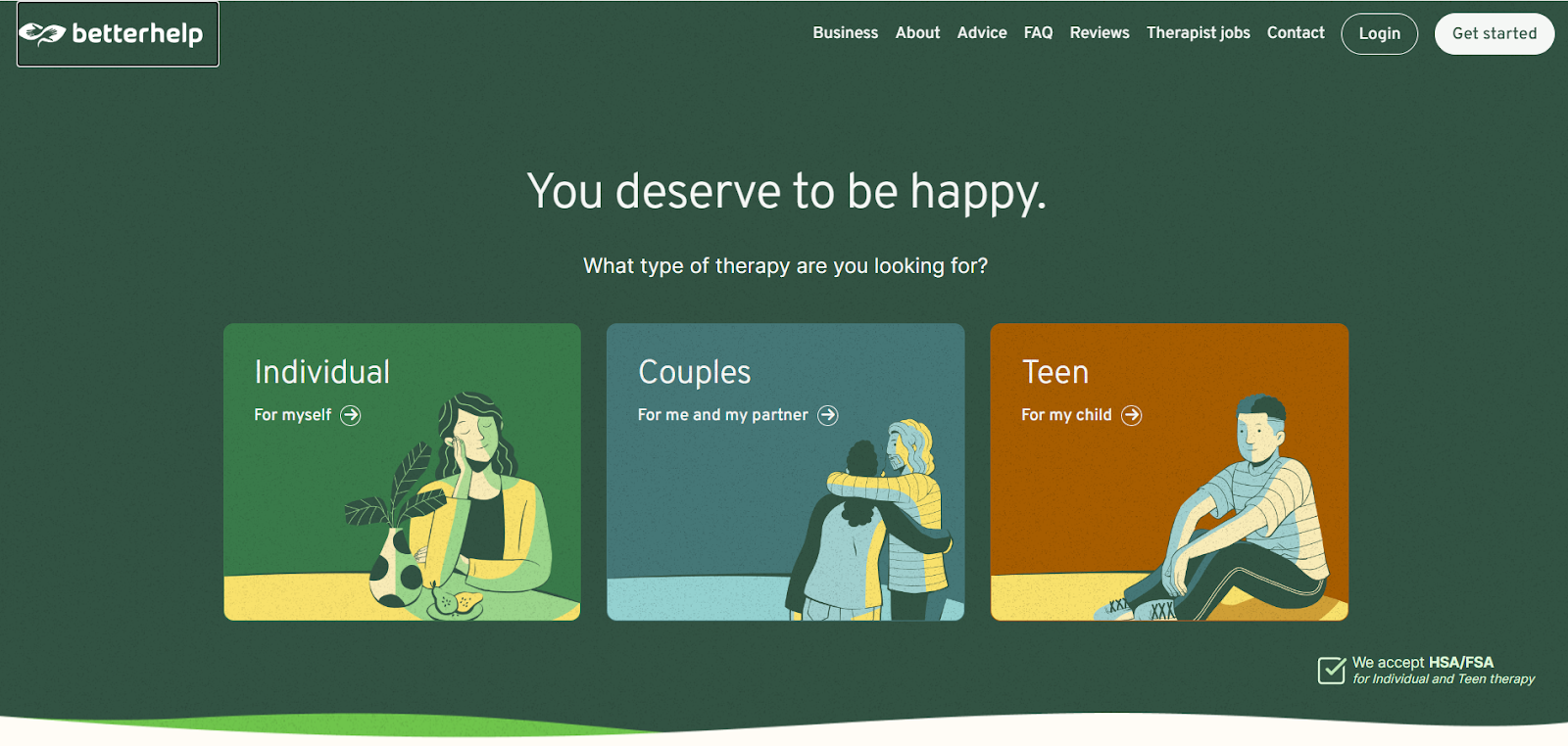 betterhelp homepage