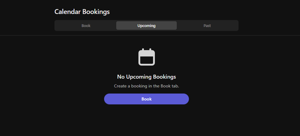 calender bookings app whop