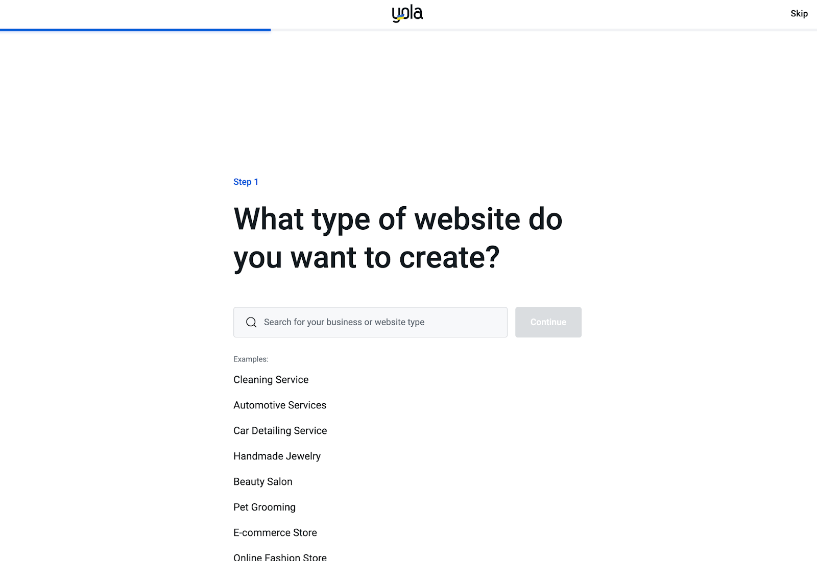 yola create website