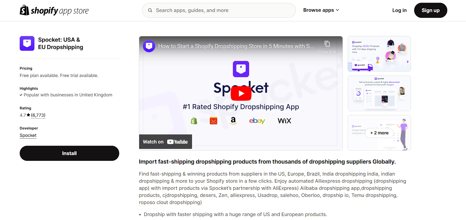 dropshipping on shopify