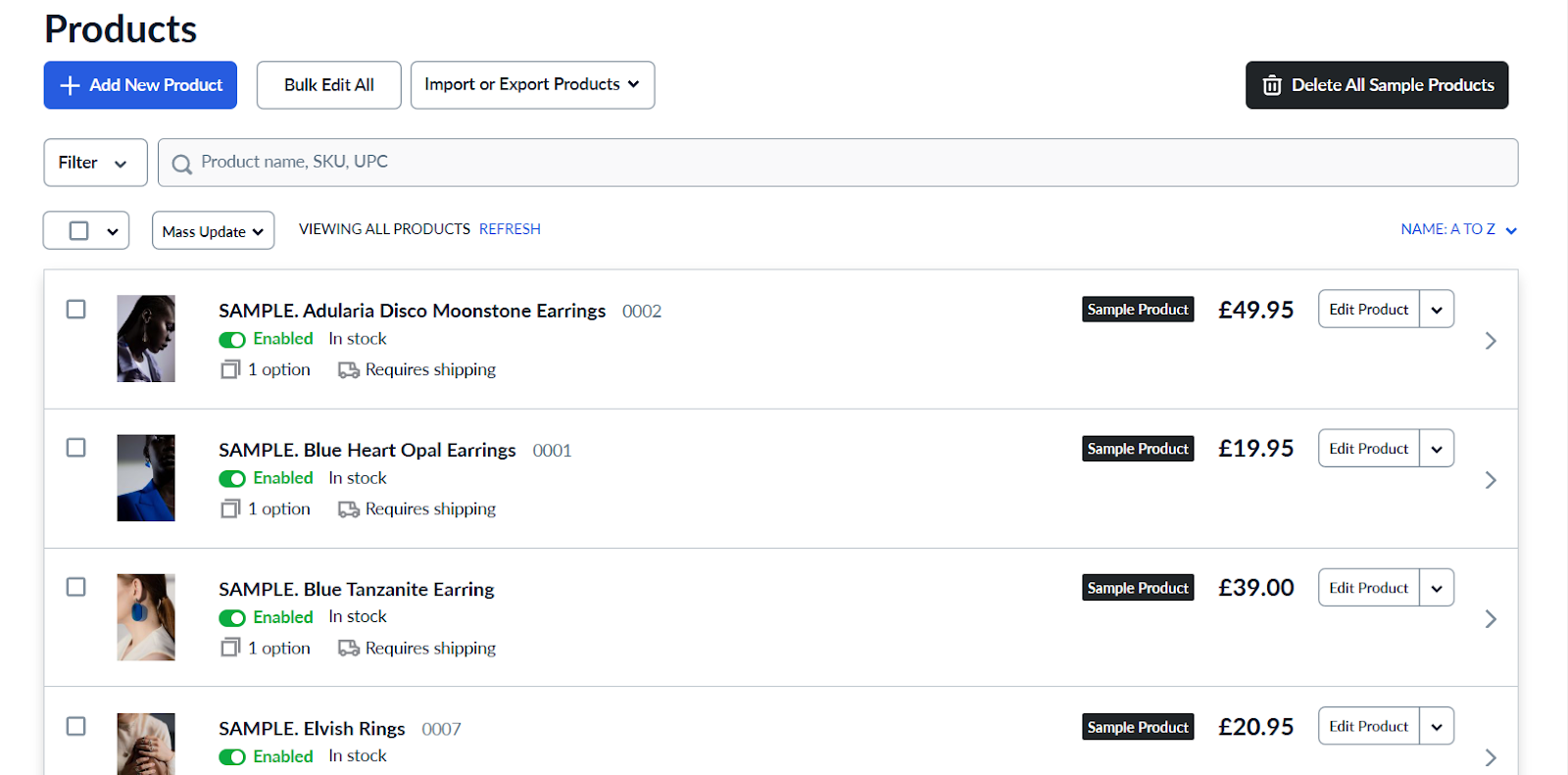 ecwid inventory management