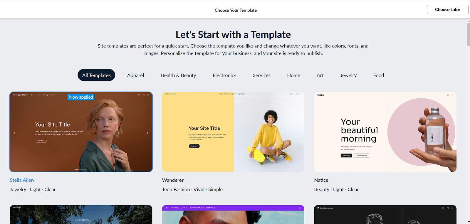 ecwid template