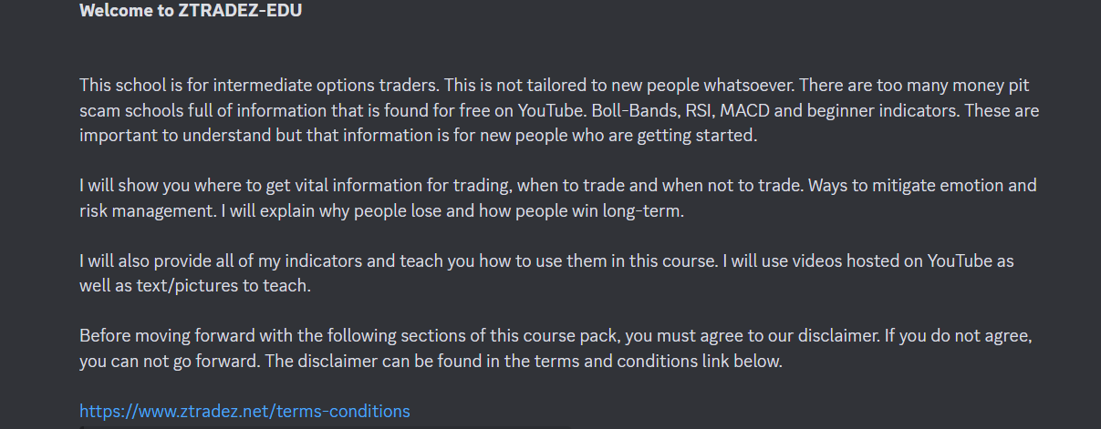 education and trading resources ztrades