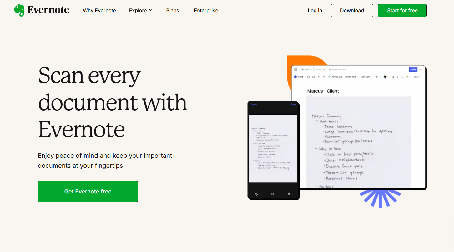 evernote scannable